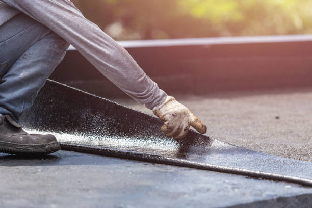 Professional Waterproofing technician working in Hebron, MD